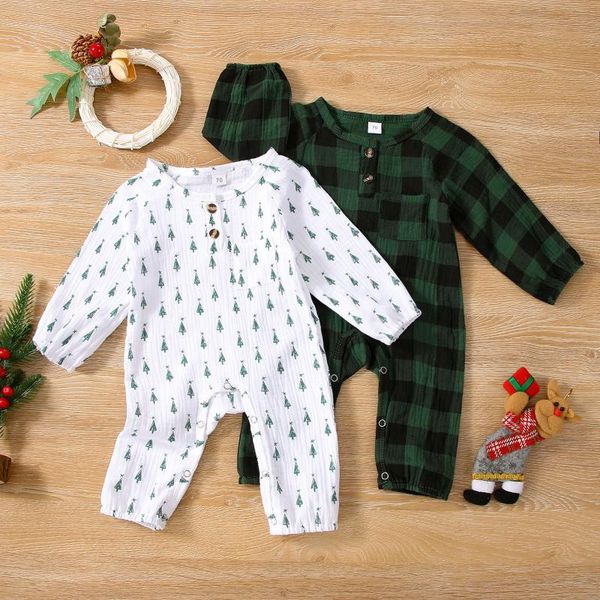 jumpsuits 0-18 months baby boy girl casual long sleeve jumpsuit christmas plaid/printing round neck romper spring autumn green 2021, Blue
jumpsuits 0-18 months baby boy girl casual long sleeve jumpsuit christmas plaid/printing round neck romper spring autumn green 2021, Blue