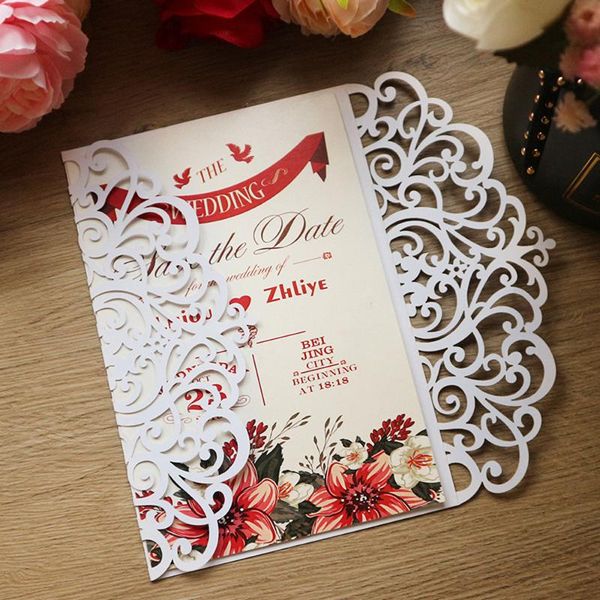greeting cards 100pcs laser cut wedding invitations with blank inner sheets and envelopes for bridal shower party invites
greeting cards 100pcs laser cut wedding invitations with blank inner sheets and envelopes for bridal shower party invites