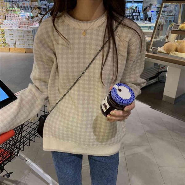 women's sweaters vintage female sweater with long sleeve, woman's blouse round collar, autumn and winter y63h, White;black
women's sweaters vintage female sweater with long sleeve, woman's blouse round collar, autumn and winter y63h, White;black