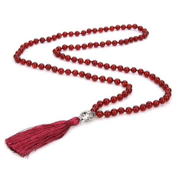 pendant necklaces shinus boho 108 mala beads 8mm red agate buddha head geometry long tassel handmade knotted 2021 jewelry, Silver
pendant necklaces shinus boho 108 mala beads 8mm red agate buddha head geometry long tassel handmade knotted 2021 jewelry, Silver
