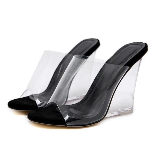 slippers wedge women's 2021 transparent pvc crystal high heels summer women sandals peep toe woman shoes beige black slides
slippers wedge women's 2021 transparent pvc crystal high heels summer women sandals peep toe woman shoes beige black slides