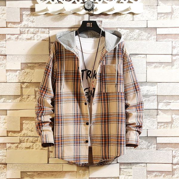 2021 casual brand with hooded plaid shirt men shirts long sleeves new spring autumn plus asian size m-5xl goon, White;black
2021 casual brand with hooded plaid shirt men shirts long sleeves new spring autumn plus asian size m-5xl goon, White;black