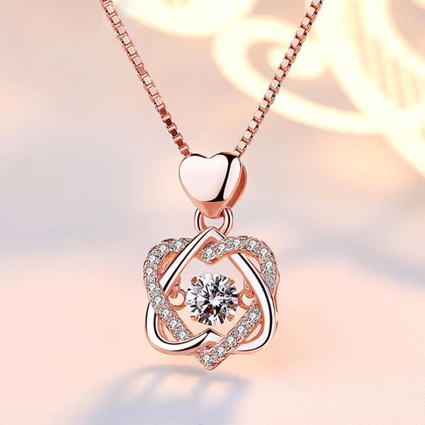 chains design double heart necklace rose gold beating pendant woman fashion choker valentine's day present, Silver
chains design double heart necklace rose gold beating pendant woman fashion choker valentine's day present, Silver