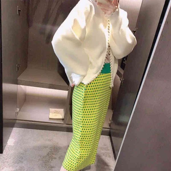 women's knits & tees suéter de pérolas primavera irmã fara, cardigã feminino malha com manga comprida, moda casual outono, suéter, White
women's knits & tees suéter de pérolas primavera irmã fara, cardigã feminino malha com manga comprida, moda casual outono, suéter, White