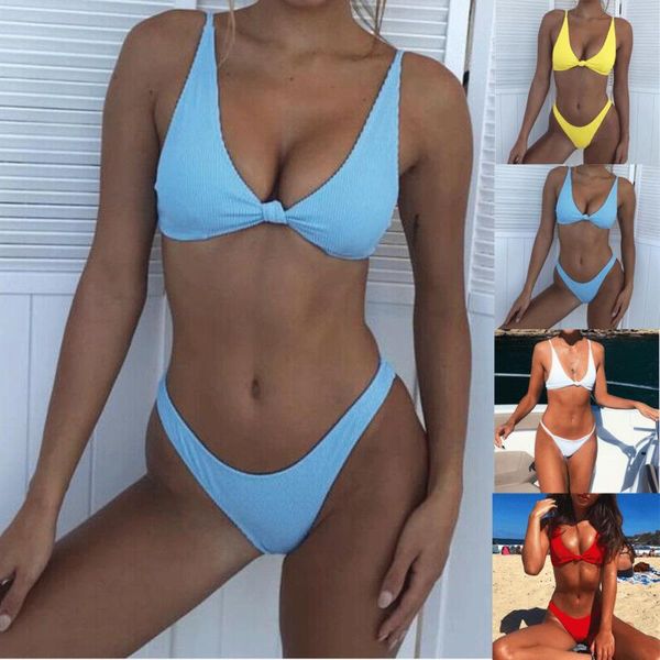 women's swimwear summer women fashion bikini set padded bra panties sets high waisted beach bathing swimsuit beachwear, White;black
women's swimwear summer women fashion bikini set padded bra panties sets high waisted beach bathing swimsuit beachwear, White;black