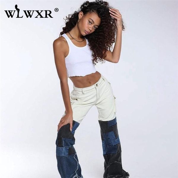 women's jeans wlwxr autumn plaid patchwork baggy women high waist loose denim trousers panelled straight pants female streetwear 2021, Blue
women's jeans wlwxr autumn plaid patchwork baggy women high waist loose denim trousers panelled straight pants female streetwear 2021, Blue