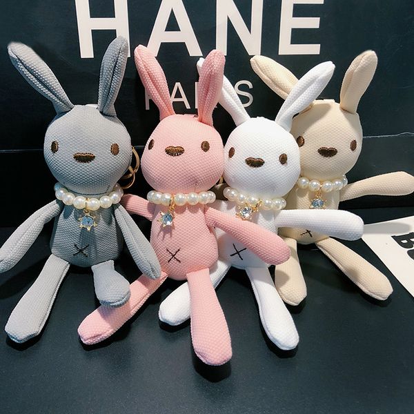 cute rabbit keychain creative cartoon doll accessories japanese and korean car bag pendant gift, Silver
cute rabbit keychain creative cartoon doll accessories japanese and korean car bag pendant gift, Silver