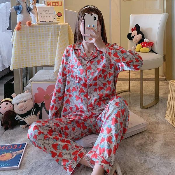 satin silk pajamas for women's set pyjama autumn spring long sleeve women nightwear set cardigan plus size sleepwear pijama 2pcs, Black;red
satin silk pajamas for women's set pyjama autumn spring long sleeve women nightwear set cardigan plus size sleepwear pijama 2pcs, Black;red