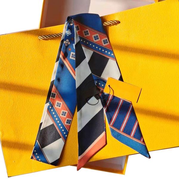 designers design womens scarves silk feeling scarf hair band bag accessories neck bandana, Blue;gray
designers design womens scarves silk feeling scarf hair band bag accessories neck bandana, Blue;gray