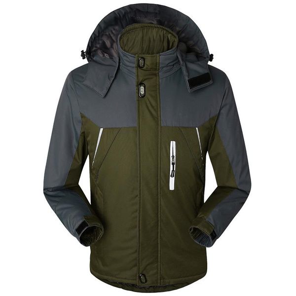 men's jackets lill|2021 brand winter men thick velvet hooded casual warm waterproof parkas homme army plus size 5xl xaa052, Black;brown
men's jackets lill|2021 brand winter men thick velvet hooded casual warm waterproof parkas homme army plus size 5xl xaa052, Black;brown