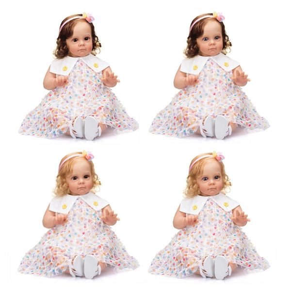 40JC 24 inch/60cm Realistic Baby Toddler Reborns Doll Sleeping Baby Toy Lifelike Newborn Dolls Infant Gift with Long Hair Dress
40JC 24 inch/60cm Realistic Baby Toddler Reborns Doll Sleeping Baby Toy Lifelike Newborn Dolls Infant Gift with Long Hair Dress