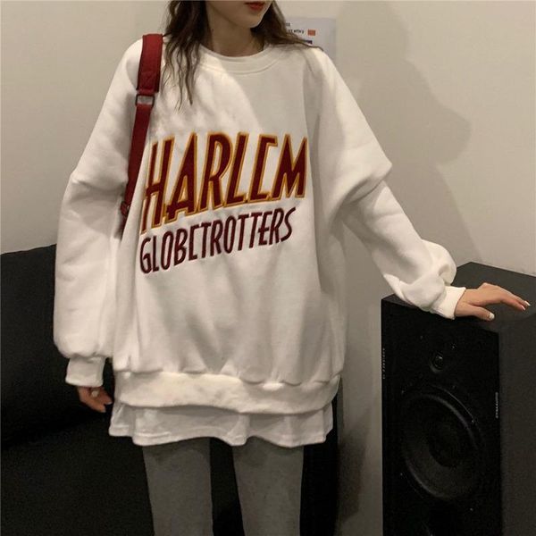 women's hoodies & sweatshirts 2021 sweatshirt women letter print loose vintage clothes casual students daily wear long sleeve mingliusi, Black
women's hoodies & sweatshirts 2021 sweatshirt women letter print loose vintage clothes casual students daily wear long sleeve mingliusi, Black