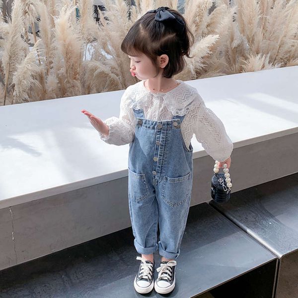 girls' suspenders suit foreign style 2020 new spring and autumn loose children's jeans casual pants, Blue
girls' suspenders suit foreign style 2020 new spring and autumn loose children's jeans casual pants, Blue