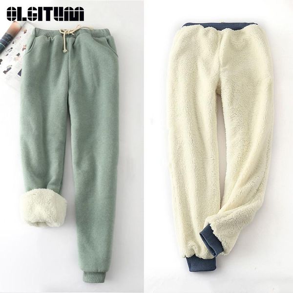 women's pants & capris 2021 winter and autumn lamb velvet thickening sweatpants casual loose harem large size trousers, Black;white
women's pants & capris 2021 winter and autumn lamb velvet thickening sweatpants casual loose harem large size trousers, Black;white