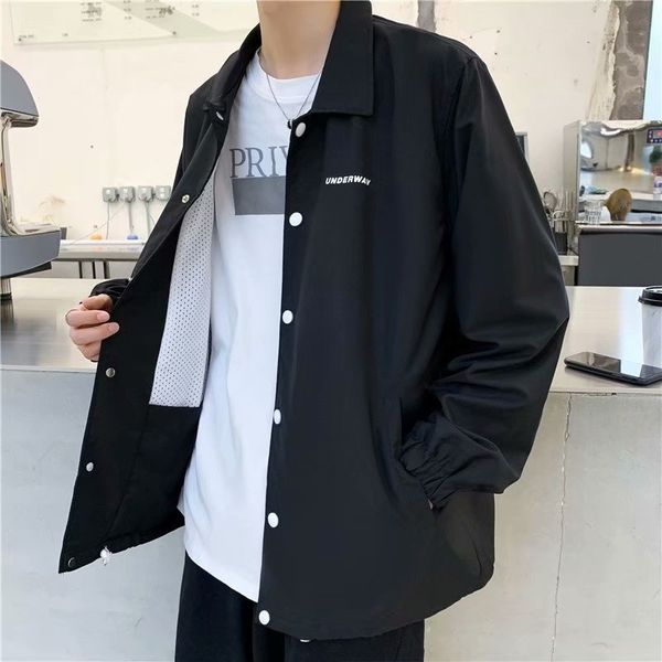 2021 autumn new solid color tooling jacket men's ins fashion super fire cec clothing coat, Black;brown
2021 autumn new solid color tooling jacket men's ins fashion super fire cec clothing coat, Black;brown