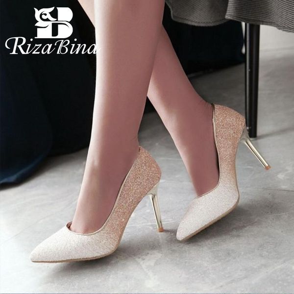 dress shoes rizabina women pumps pointed toe stiletto high heels party club bling slip on wedding footwear size 32-43, Black
dress shoes rizabina women pumps pointed toe stiletto high heels party club bling slip on wedding footwear size 32-43, Black
