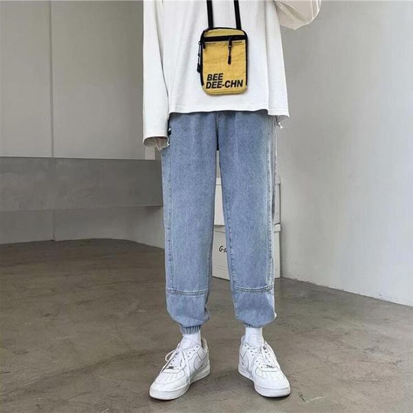 men's jeans spring retro tooling korean fashion brand youth versatile loose legged casual pants, Blue
men's jeans spring retro tooling korean fashion brand youth versatile loose legged casual pants, Blue