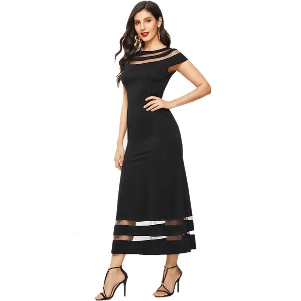 autumn summer women 2020 casual o neck black patchwork mesh party es female vintage slim long vestidos nv94
autumn summer women 2020 casual o neck black patchwork mesh party es female vintage slim long vestidos nv94