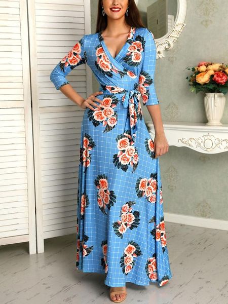 casual dresses v neck floral print women long maxi dress three quarter sleeve fashion female evening party bodycon belt, Black;gray
casual dresses v neck floral print women long maxi dress three quarter sleeve fashion female evening party bodycon belt, Black;gray