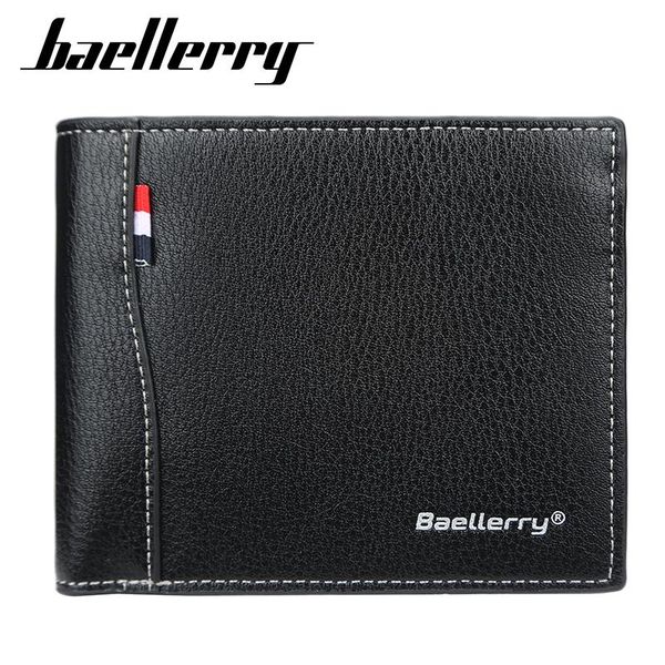 wallets baellerry men's wallet leather solid slim men pu short holders coin purses business purse male portemonnee, Red;black
wallets baellerry men's wallet leather solid slim men pu short holders coin purses business purse male portemonnee, Red;black