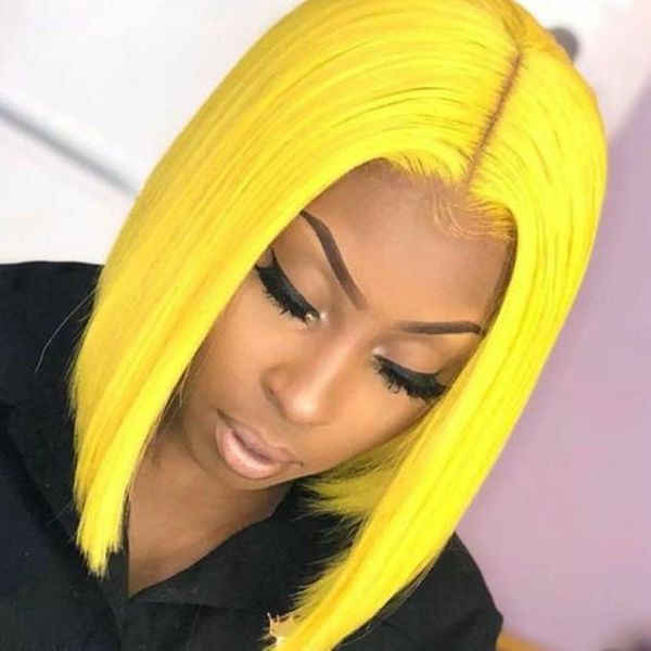 synthetic wigs yellow colored lace front pre plucked short bob wig heat resistant fiber with natural hairline for women cosplay, Black
synthetic wigs yellow colored lace front pre plucked short bob wig heat resistant fiber with natural hairline for women cosplay, Black