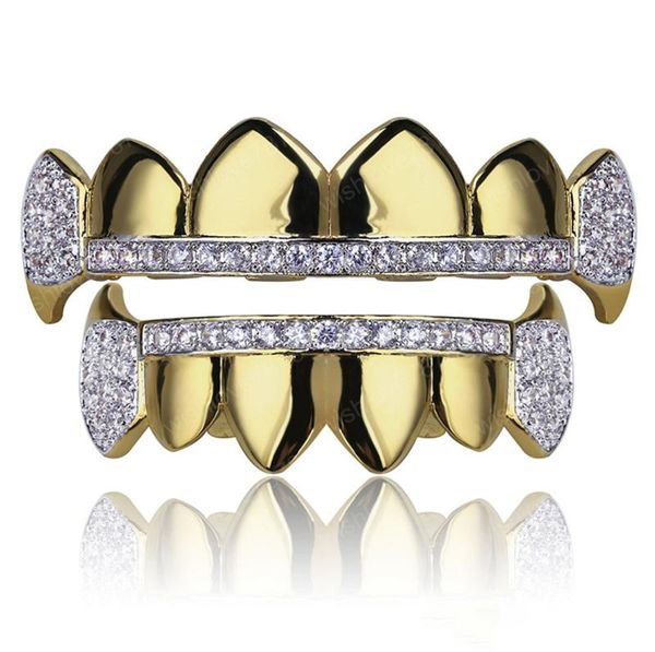 hip hop classic teeth grills golde color plated cz micro pave exclusive bottom gold grillz set, Black
hip hop classic teeth grills golde color plated cz micro pave exclusive bottom gold grillz set, Black