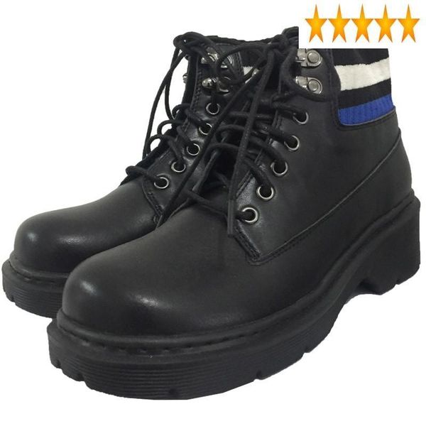boots patchwork socks winter women fashion casual block heels genuine ankle lace up round toe bikers leather shoes, Black
boots patchwork socks winter women fashion casual block heels genuine ankle lace up round toe bikers leather shoes, Black
