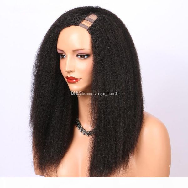 2"*4" middle side u part human hair wig kinky straight brazilian remy hair 150 density medium cap wigs for black women, Black;brown
2"*4" middle side u part human hair wig kinky straight brazilian remy hair 150 density medium cap wigs for black women, Black;brown