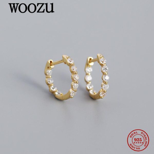 hoop & huggie woozu real 925 sterling silver punk white pave zircon circle earrings for women party bohemia men ear buckle jewelry gift, Golden;silver
hoop & huggie woozu real 925 sterling silver punk white pave zircon circle earrings for women party bohemia men ear buckle jewelry gift, Golden;silver