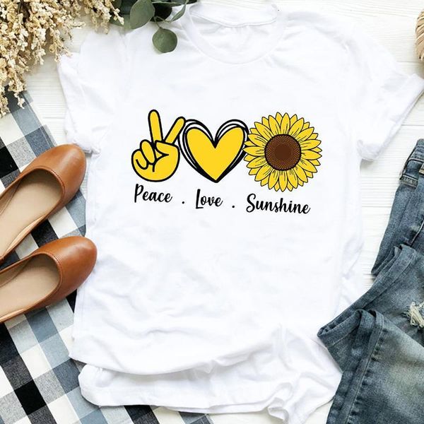 women lady sunflower love heart floral fashion 90s style print shirt t tee for womens clothes tshirt female graphic t-shirt, White
women lady sunflower love heart floral fashion 90s style print shirt t tee for womens clothes tshirt female graphic t-shirt, White