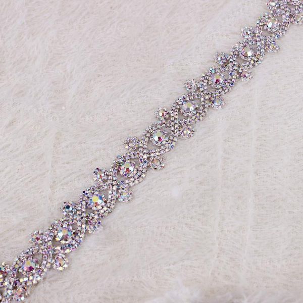 wedding sashes 1 yard silver ab rhinestones bridal belt diamond dress crystal satin sash for accessory, White
wedding sashes 1 yard silver ab rhinestones bridal belt diamond dress crystal satin sash for accessory, White