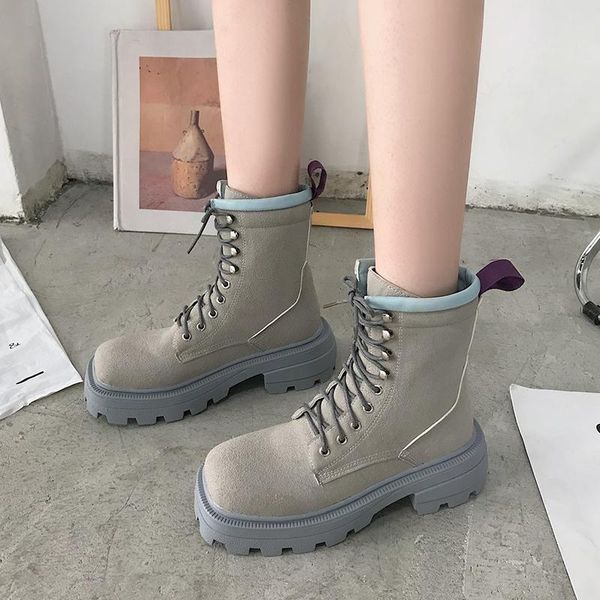 boots lucyever women vintage square toe platform ankle thick sole autumn winter shoes woman gray pu leather military botas mujer, Black
boots lucyever women vintage square toe platform ankle thick sole autumn winter shoes woman gray pu leather military botas mujer, Black