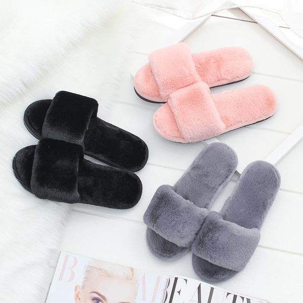 slippers winter woman's fur fluffy furry fuzzy slipper flip flop open toe plush cozy house sandal soft flat anti-slip spa shoes, Black
slippers winter woman's fur fluffy furry fuzzy slipper flip flop open toe plush cozy house sandal soft flat anti-slip spa shoes, Black