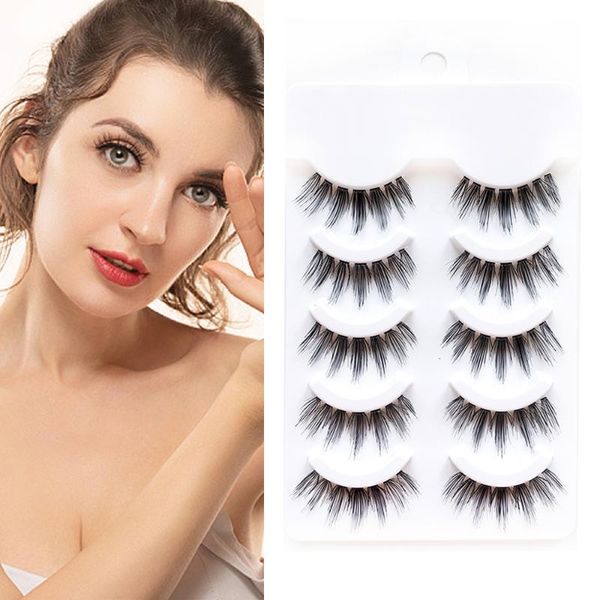 false eyelashes 5pairs3d mink natural thick lashes handmade soft makeup extension wholesale
false eyelashes 5pairs3d mink natural thick lashes handmade soft makeup extension wholesale