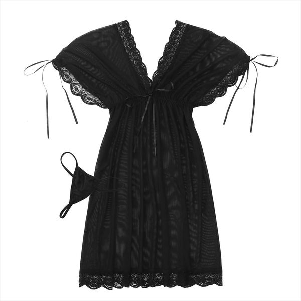 v neck sleeveless night women sleepwear dress see through lace womens nightie ladies nightgown plus size lingerie underwear, Black;red
v neck sleeveless night women sleepwear dress see through lace womens nightie ladies nightgown plus size lingerie underwear, Black;red
