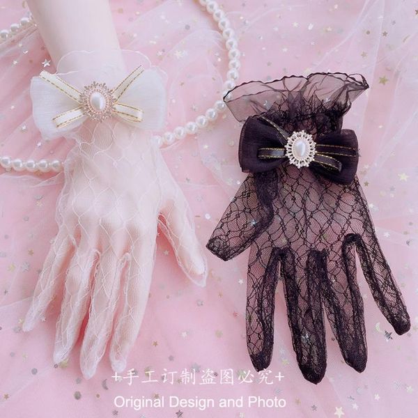 five fingers gloves hand made lolita tea flowers mary cuff jewelry gorgeous elegant summer lace, Blue;gray
five fingers gloves hand made lolita tea flowers mary cuff jewelry gorgeous elegant summer lace, Blue;gray