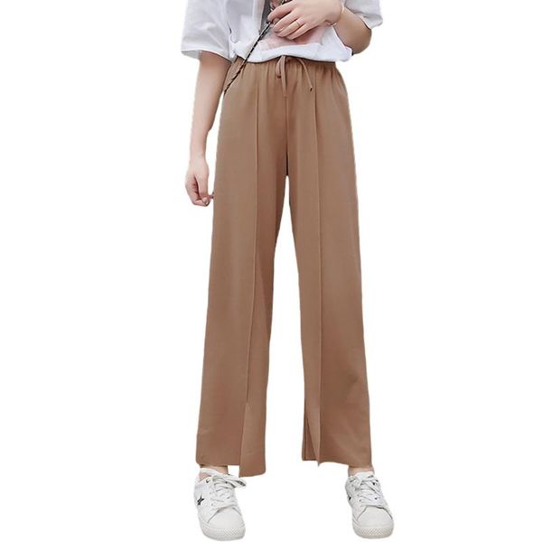 women's pants & capris nine point high waist wide leg temperament pleat pendant sense tie drape loose legs go with everything, Black;white
women's pants & capris nine point high waist wide leg temperament pleat pendant sense tie drape loose legs go with everything, Black;white