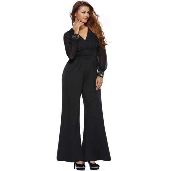 women's jumpsuits & rompers loose v neck mace plus size romper long sleeve wide leg overalls for women solid summer casual elegant oute, Black;white
women's jumpsuits & rompers loose v neck mace plus size romper long sleeve wide leg overalls for women solid summer casual elegant oute, Black;white