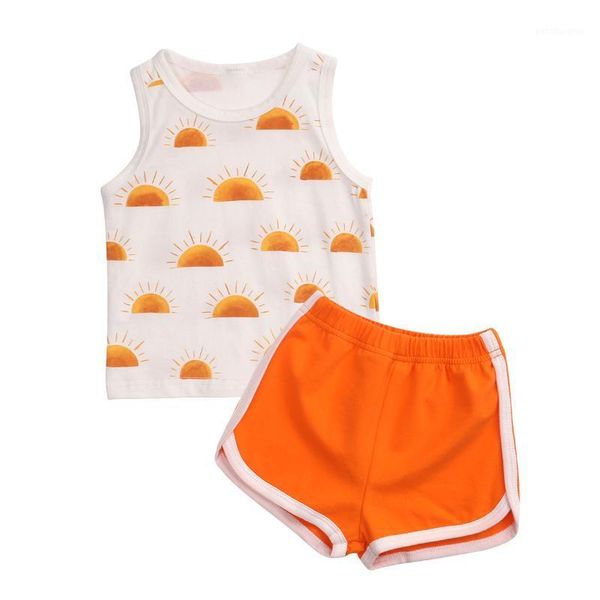 clothing sets citgeebaby boys summer clothes set sun print sleeveless t-shirt vest+ solid color orange shorts1, White
clothing sets citgeebaby boys summer clothes set sun print sleeveless t-shirt vest+ solid color orange shorts1, White