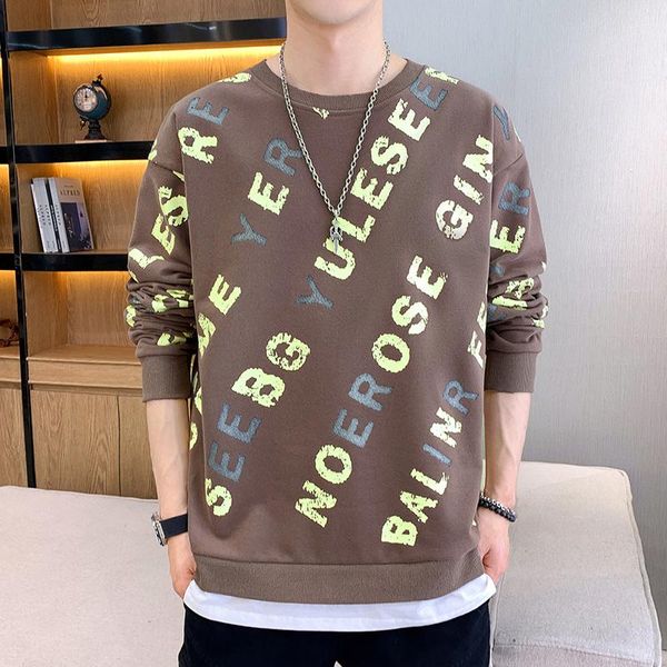 men's hoodies & sweatshirts 2021 style hoodie crew neck long sleeve printed letter thin coat fashion street trend sweater, Black
men's hoodies & sweatshirts 2021 style hoodie crew neck long sleeve printed letter thin coat fashion street trend sweater, Black
