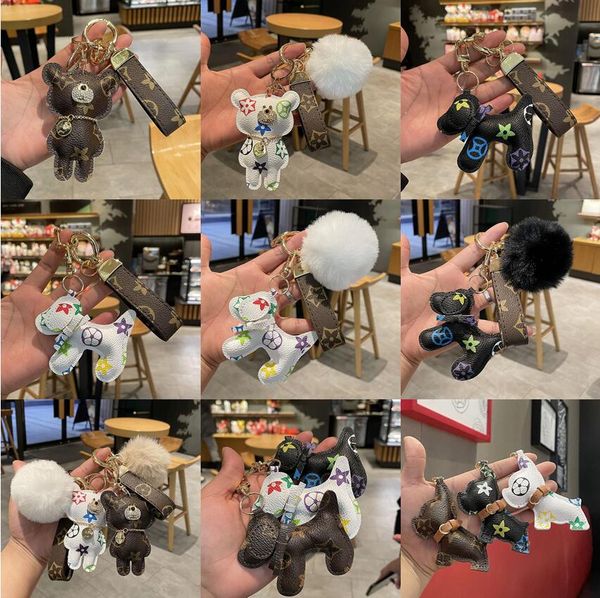 18 styles luxury brand designer keychain pu leather bear dog key chains fashion backpack car keychain accessories cellphone cartoon animal p, Slivery;golden
18 styles luxury brand designer keychain pu leather bear dog key chains fashion backpack car keychain accessories cellphone cartoon animal p, Slivery;golden