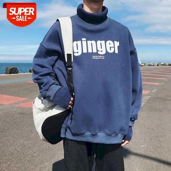 New high-necked sweater male student stitching sweater jacket Korean version loose plus velvet thick winter men's clothing ins H #C50g, Black
New high-necked sweater male student stitching sweater jacket Korean version loose plus velvet thick winter men's clothing ins H #C50g, Black