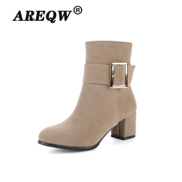 boots cow suede ankle women high heels boot female buckle shoes ladies party round toe winter 2021, Black
boots cow suede ankle women high heels boot female buckle shoes ladies party round toe winter 2021, Black