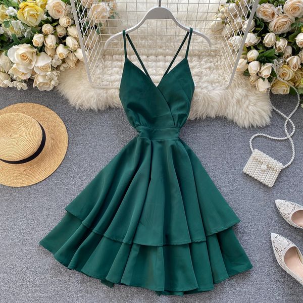 2021 summer vacation womens beach dress v-neck sleeveless ruffle a-line white/red/green dress for female vestidos veranoswimwear bathin, Black;gray
2021 summer vacation womens beach dress v-neck sleeveless ruffle a-line white/red/green dress for female vestidos veranoswimwear bathin, Black;gray