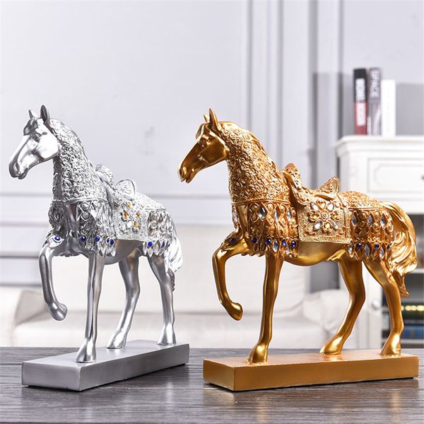 european resin golden trotting horse statue animal sculpture horse figurine miniature home office decor wine cabinet ornament
european resin golden trotting horse statue animal sculpture horse figurine miniature home office decor wine cabinet ornament