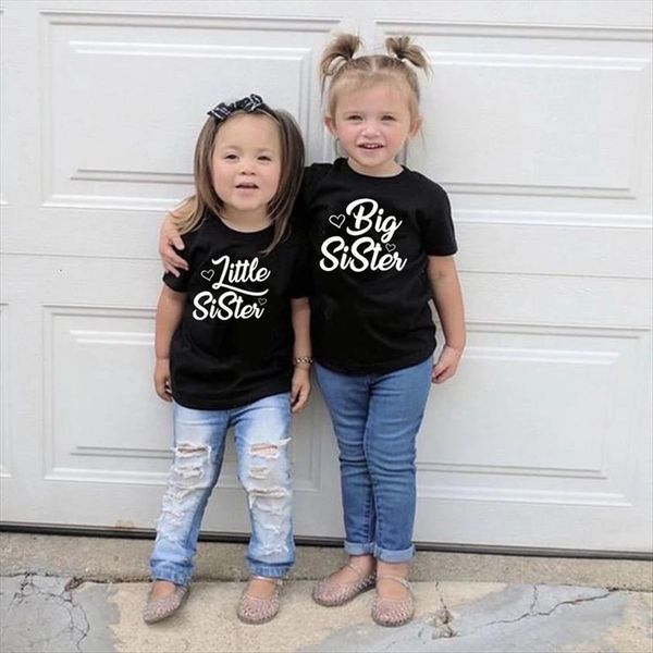 big sister litter kids girls clothes t shirt summer matching outfits twins girl family look anouncement top, Blue
big sister litter kids girls clothes t shirt summer matching outfits twins girl family look anouncement top, Blue