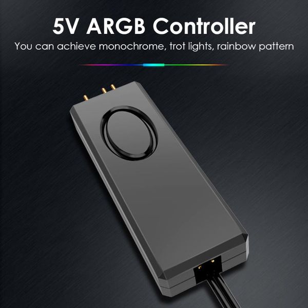 practical argb controller durable multi-functional classic 5v 3pin sata pin power supply cool light stripe for deskcase
practical argb controller durable multi-functional classic 5v 3pin sata pin power supply cool light stripe for deskcase