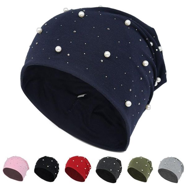 beanie/skull caps brand women's pearls rhinestones beanie hat autumn casual cotton slouchy beanies for femme ladies pearl skullies&bean, Blue;gray
beanie/skull caps brand women's pearls rhinestones beanie hat autumn casual cotton slouchy beanies for femme ladies pearl skullies&bean, Blue;gray