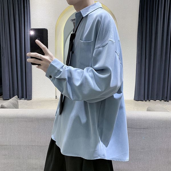 2021 spring autumn society fashion solid color business casual shirt men long-sleeved shirts mens m-2xl p10g, White;black
2021 spring autumn society fashion solid color business casual shirt men long-sleeved shirts mens m-2xl p10g, White;black