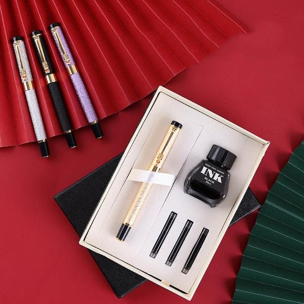 fountain pens exquisite business signing pen with ink bottle sacs metal calligraphy refillable set for gift
fountain pens exquisite business signing pen with ink bottle sacs metal calligraphy refillable set for gift
